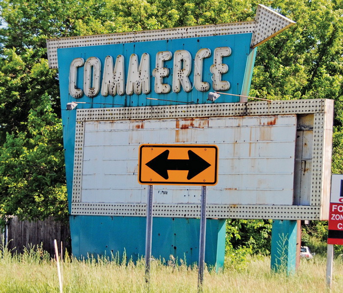 Commerce Drive-In Theatre - Before Restoration (newer photo)